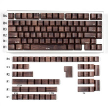 Wooden Texture Keycaps for Mechanical & Magnetic Keyboards - Retro Wood Grain Artisan Keycap Set for DIY Customization