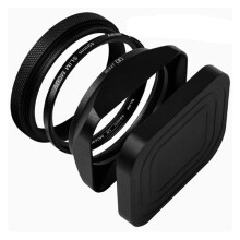 Square Shading Hood for X100VI X100V X100F Lens Filter Adapter Metal Mount A