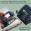 Portable 2-Hole Punch - 8mm Hole Spacing, 20-30 Sheet Capacity, Detachable Base for Students & Office 20 Sheets 6