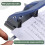 Portable 2-Hole Punch - 8mm Hole Spacing, 20-30 Sheet Capacity, Detachable Base for Students & Office 20 Sheets 5