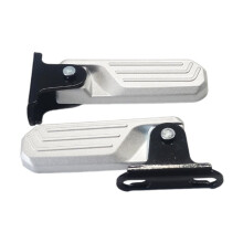 1 Par de Pedales Delanteros para Bicicleta Eléctrica - Reposapiés Plegables Antideslizantes de Fácil Instalación para U1 U+ F0G0VA