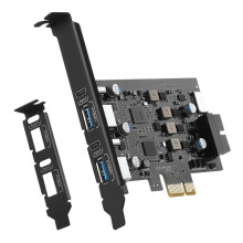 6 USB 3.0 PCIe Card PCIe USB Expansion Card, USB C PCIe Card with A Low Profile Bracket, for Desktop PC
