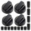 4-Piece Universal Control Knob Replacement Kit with 12 Adapters Compatible with Ovens/Stovetops/Range Universal Knobs A 2