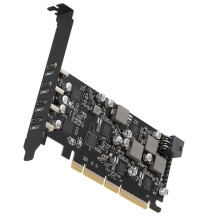 USB PCIe Expansion Card Power Delivery 4 USB Type-C , PCIe USB 3.2 with 10 Gbps Motherboard Card for PC Desktop