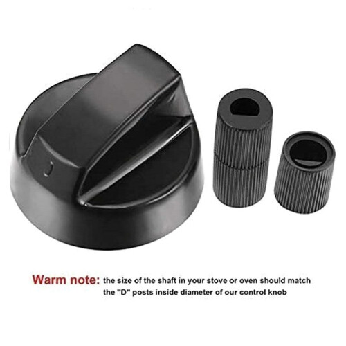 4-Piece Universal Control Knob Replacement Kit with 12 Adapters Compatible with Ovens/Stovetops/Range Universal Knobs A 2