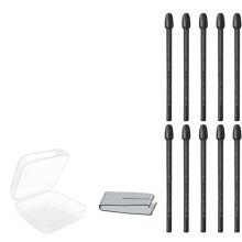 10Pcs Stylus Pen Replacement Tips with Storage Box Tweezers for IFLYTEK AINOTE Air 2 Notebook Stylus Nibs Set