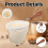 5pcs Coffee Sock Filter, Cloth Coffee Filters Reusable, Natural Cotton Pour over Coffee Strainer Set 3