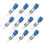 10 Pack ST to LC Fiber Optic Adapter, 9/125um Single Mode UPC Simplex Coupler for Telecom & Datacom Network Testing 1