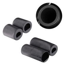 4-Piece Universal Control Knob Replacement Kit with 12 Adapters Compatible with Ovens/Stovetops/Range Universal Knobs A