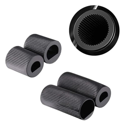 4-Piece Universal Control Knob Replacement Kit with 12 Adapters Compatible with Ovens/Stovetops/Range Universal Knobs A