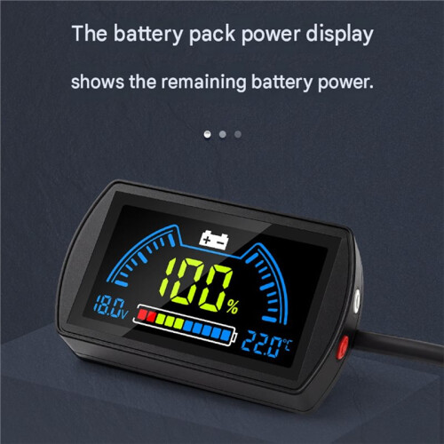 DC7-100V Charge Level Indicator TFT LCD Display for 12V 24V 48V 72V Lithium Acid Batteries 1