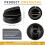4-Piece Universal Control Knob Replacement Kit with 12 Adapters Compatible with Ovens/Stovetops/Range Universal Knobs A 9