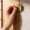 Vintage European Solid Brass Door Bolt for Indoor Security and Cabinet Use A 5