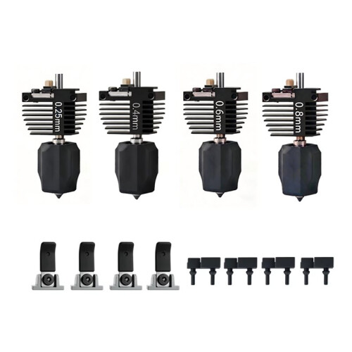 Hotend Kit for Flashforge Creator 5/5 Pro Extruder Replacement Assembly with Silicone Cleaning Brush 3D Print Assembly