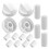 4-Piece Universal Control Knob Replacement Kit with 12 Adapters Compatible with Ovens/Stovetops/Range Universal Knobs B 1