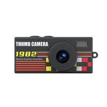 Retro Keychain Thumb Camera 1080P HD Camcorder Auto Focus Portable Pocket Video Recorder Camera Black