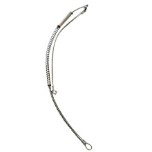 Double-Headed Chain Spring Buffer Steel Wire Rope, Fruit Tree Branch Pulling Shade Net Fence Tensioning and Fixing Cable