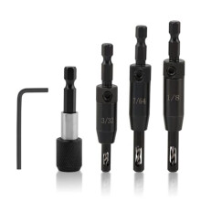 3 Pcs Self Centering Drill Bit Set 3/32", 7/64", 1/8", Self Centering Hinge Drill Bit Install Hinge &Drill Guide Hole