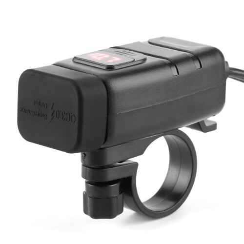 Schalter Spannungsanzeige Dual USB Ladegerät 12V 2