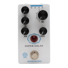 MOSKYAUDIO SUPER DELAY Guitar Effect Pedal Mosky Super Delay Pedal Analog-Style Tape Delay Effect with Modulation Options
