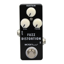 MOSKYAUDIO FUZZ DISTORTION, Efekt Gitarowy Muff Fuzz Distortion, Pedał Efektowy z 3-Trybowym Pokrętłem do Gitary Elektrycznej