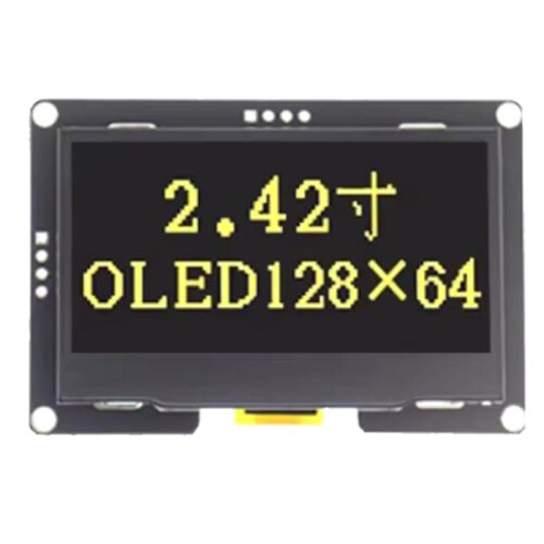 Módulo de Tela OLED de 2,42 Polegadas, 128x64, Driver SSD1309, IIC de 4 Pinos para Kit Eletrônico DIY para  STM32 1