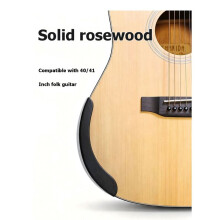 Gitarren-Handstütze Aus Massivholz, Palisander-Handstütze mit Doppelseitigem Weichkleber, Selbstklebende Handstütze für Folk-Gitarren
