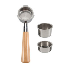 Porte-Filtre Sans Fond de Café pour Filtre 51MM Ensemble de Panier de Filtre de Remplacement Accessoires de Café, 3 PièCes SéRies