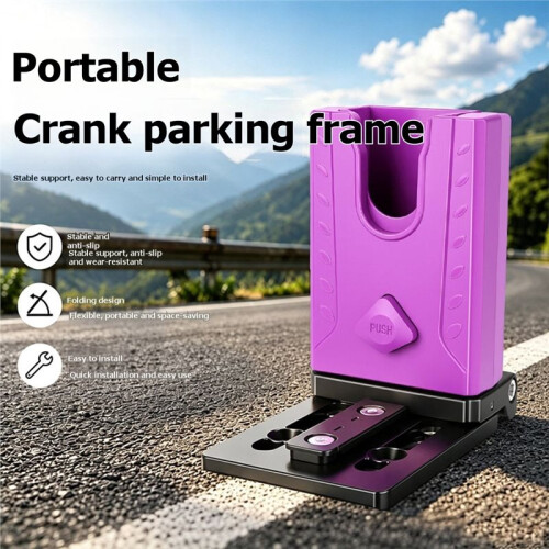Portable Foldable Bicycle Crank Stand-Side Stand for Road Bikes and Mountain Bikes 1