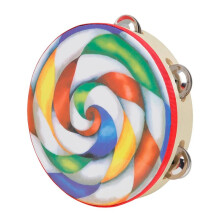 8 Inch Tambourine Colorful Lollipop Hand Held Tambourine Hand Drum Percussion Musical Instrument Children Kids Toy Gifts