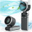 Portable Turbo Handheld Fan, 5 High-Speed Settings, 3600mAh Power, Digital Screen, Foldable USB/Type-C Charge A 2