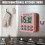 Magnetic Digital Kitchen Timer 99 Min 59 Sec Count  Down  LCD Display for Cooking Study 3