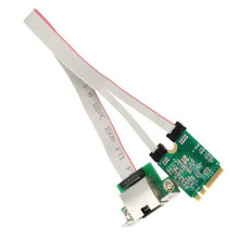 RJ45 Network Adapter RTL8125BG Gigabit Ethernet Network Card 2.5G/100/1000Mbps M.2 A+E Bus Network Card