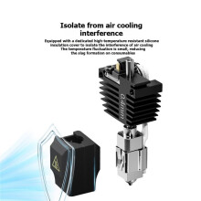 Extruder Hotend for Flashforge C5/C5 Pro 0.4mm Wear Resistant Nozzle Integrated Print with Silicone Cleaning Brush