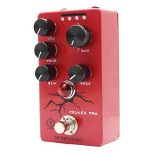 MOSKYAUDIO CRUNCH PRO Efekt Gitarowy Distortion, Przedwzmacniacz Gitarowy, Efekt Przesterowania, 4 Tryby z Funkcją VOL TONE GAIN PRES