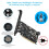 Placa de Expansão PCIe USB com Power Delivery, 4 Portas USB Tipo-C, PCIe USB 3.2 com 10 Gbps para Placa-Mãe de PC Desktop 6