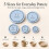 Upgraded with Size Scale 5 Sizes Pottery Foot  Template Consistent Base  Mold Ceramic Clay Trimming Tool DIY 4