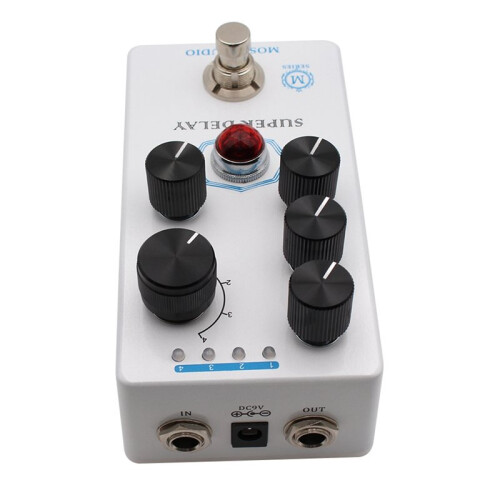 MOSKYAUDIO SUPER DELAY Guitar Effect Pedal Mosky Super Delay Pedal Analog-Style Tape Delay Effect with Modulation Options 2
