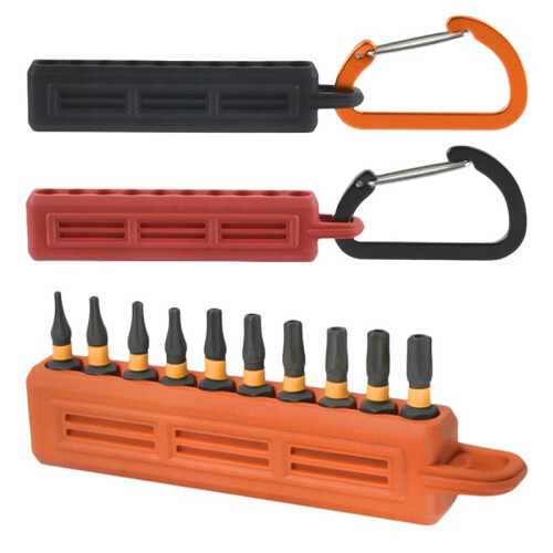 Screwdriver Bit Holder Screwdriver Bit Storage Organizer Plastic Drill Bits Storage Case Drill Bit Storage Clip 2