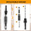 3 Pcs Self Centering Drill Bit Set 3/32", 7/64", 1/8", Self Centering Hinge Drill Bit Install Hinge &Drill Guide Hole 4