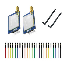 2 Stuks LR35-900M30SP SX1262 LoRa-Module 850 MHz-930 MHz 30 DBm 10  Draadloze LoRa RF-Module met Antenne