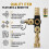 Dual Valve Removal Tool with 1/4" Valve Core- HVAC Valve Tool Includes Sight Glass Visual Refrigerant Refill -Set 6