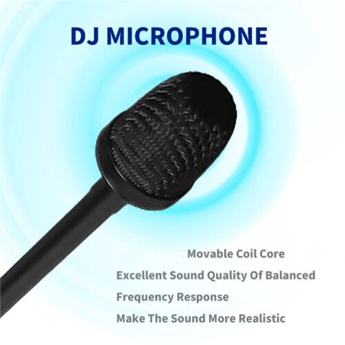 DJ Microphone Professional Metal  Neck with Dynamic Pickup Adjustable Angle for Studio Mixing Console 2