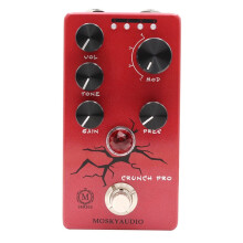 MOSKYAUDIO CRUNCH PRO Distortion Guitar Pedal Guitar Preamp Distortion Effect Pedal 4 Modes with VOL TONE GAIN PRES