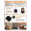 4 Pack Adjustable Furniture Risers, Square Stackable Bed Risers, Suitable for Bed Frame, Sofa, Couch, Table, Chair Legs 1