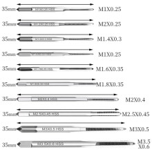 Metric Micro Taps Bit Small Hand Screw Thread Taps M1-M3.5 HSS Plug Machine Tapping Threading Repair Tool Tap