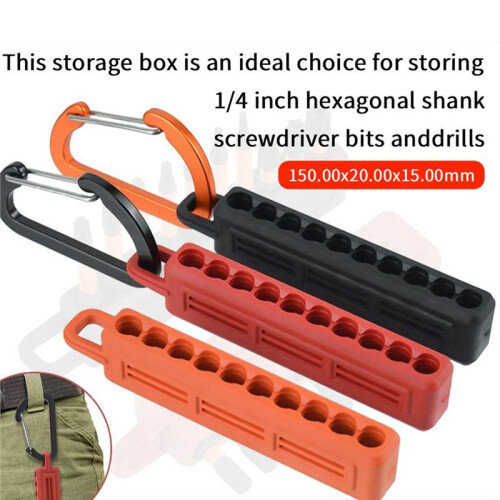 Screwdriver Bit Holder Screwdriver Bit Storage Organizer Plastic Drill Bits Storage Case Drill Bit Storage Clip 1