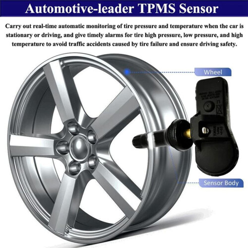 4st Bil TPMS-Sensor Däcktryckssensor 107481200B för  3 2018-2020 S 2014 X 2016 Däcktrycksmätare