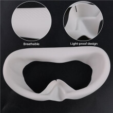 Eye Pad for 4 Silicone Replacement Face Mask Protective Case Anti-Sweat Mask VR Glasses Accessories(White)