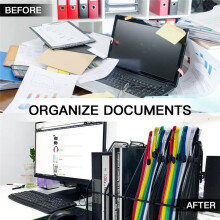 12Pcs A4 Zip Folders Mesh Zipper Pouch Document Bag, Plastic Zip File Folders, Letter Size/A4 Size for Office Supplies